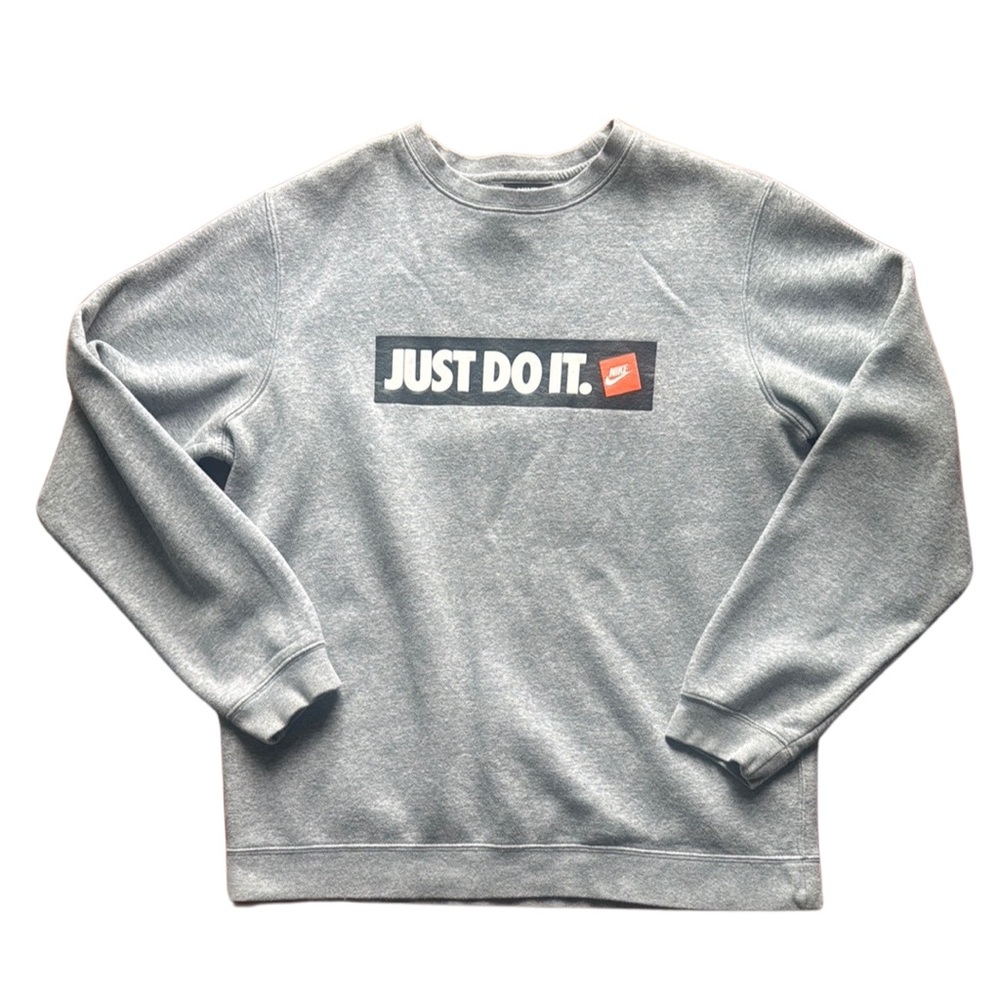 Nike Gray Men's Sweatshirt, large